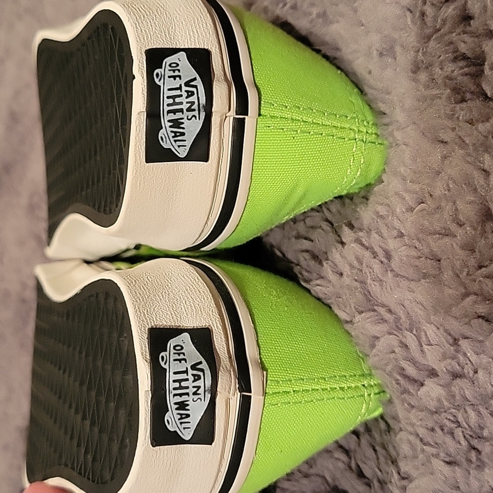 Neon Green Vans Size 7 - Picture 3 of 8